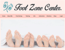 Tablet Screenshot of footzonecenter.com
